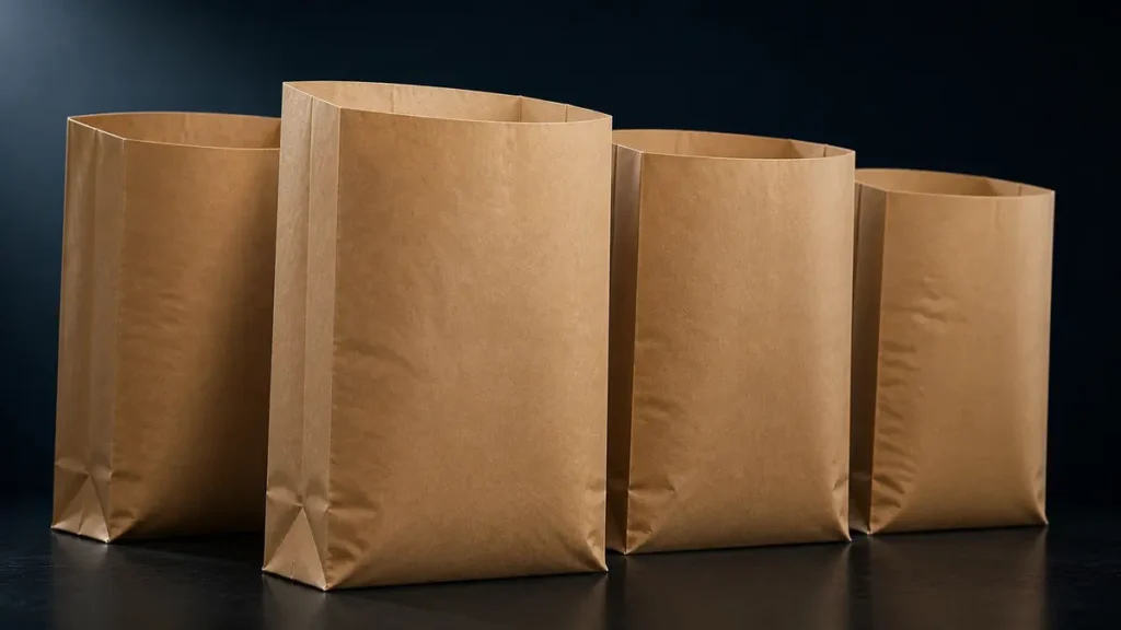 Block bottom open mouth paper sack
