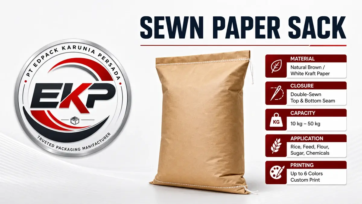 Karung kertas tipe jahit sewn type Karung kertas tipe jahit sewn type