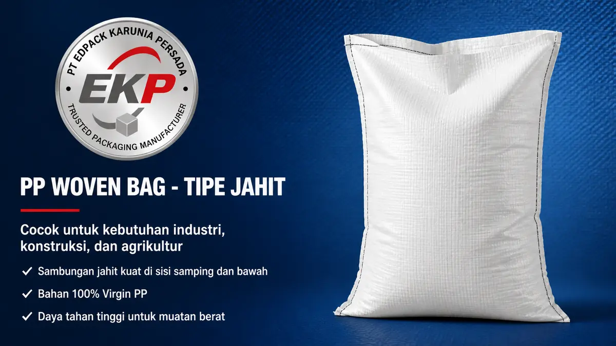 PP woven Bag sewn type (1) Karung woven PP - model jahit